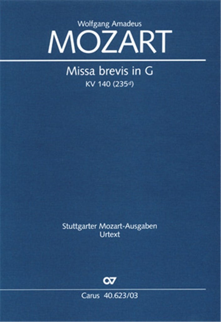 Missa brevis in G KV 140 [235d]
